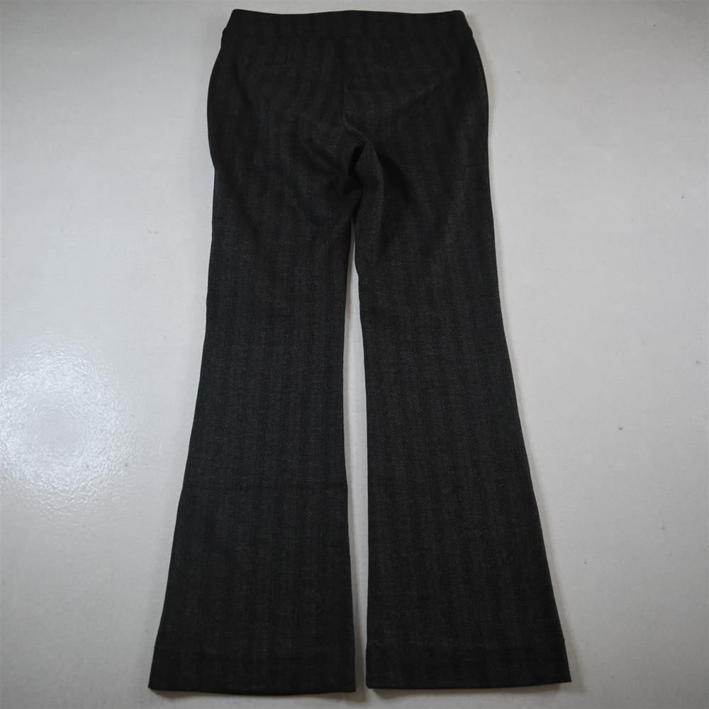 Simply‎ Vera Wang M Gray Herringbone Ponte Pull On Bootcut Dress Womens Pants - Picture 9 of 9